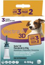 Vectra 3d Antipulgas Cães 4 a 10kg Combo Leve 3 Pague 2 Ceva