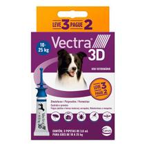 Vectra 3D Antipulgas Cães de 10 a 25 Kg - Combo Leve 3 Pague 2