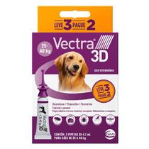 Vectra 3D Antipulgas Cães de 25 a 40 Kg - Combo Leve 3 Pague 2