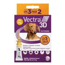Vectra 3D Antipulgas Para Cães de 1,5 a 4kg Leve 3 Pague 2 Vectra 3D Antipulgas Para Cães de 1,5 a 4kg Leve 3 Pague 2