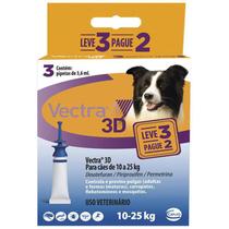 Vectra 3D Caes 10 A 25Kg 3.6Ml Anti-Pulgas Ceva 3 Pipetas