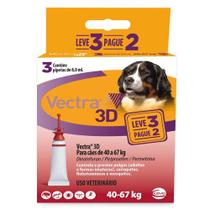 Vectra 3D Cães 40 a 67kg 3 pipetas Ceva
