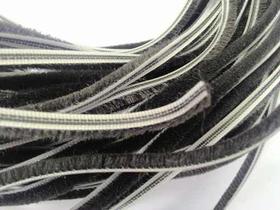 Veda Fresta 5x7mm Normal Sem Adesivo - Preta 10m