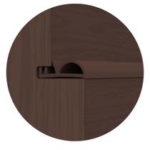 Veda Fresta Com Encaixe Vertical Para Portas Marrom 15mm Com 6mts