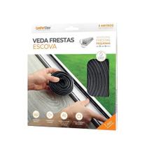 Veda Fresta Escova 5X7 5 Metros Vedação De Portas E Janelas Veda Fresta Escova 5X7 5 Metros Vedação De Portas E Janelas