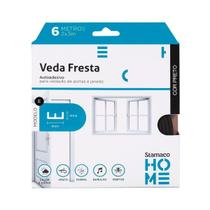 Veda Fresta Stamaco E Autoadesivo 6m Preto Veda Fresta Stamaco E Autoadesivo 6m Preto