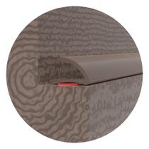 Veda Fresta Vedação de Portas Autocolante Tipo C Marrom 10mm 6 Mts