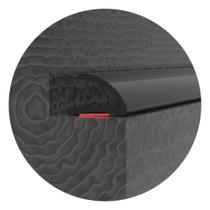 Veda Fresta Vedação de Portas Autocolante Tipo C Preto 10mm 6 Mts