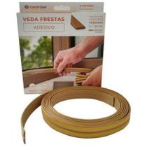 Veda Frestas ComfortDoor 6 metros 2x9mm Porta Janela Marrom Claro Veda Frestas ComfortDoor 6 metros 2x9mm Porta Janela Marrom Claro