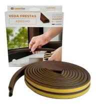 Veda Frestas ComfortDoor 6 metros 2x9mm Porta Janela Marrom Escuro