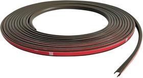 Veda Frestas ComfortDoor 6 metros 4X8mm Porta Janela Preto