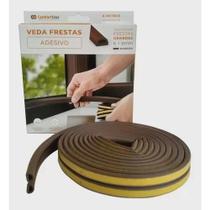 Veda Frestas ComfortDoor 6 metros 6x9mm Porta Janela Marrom Escuro Veda Frestas ComfortDoor 6 metros 6x9mm Porta Janela Marrom Escuro