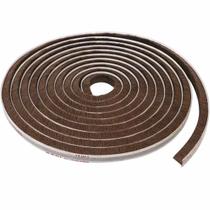 Veda Frestas Escova Marrom 10x7mm 5m Autoadesivo à Prova dÁgua para Portas e Janelas