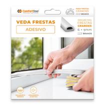 Veda Freta Branco Adesivo Comfort Door 6X9mm 6Metros