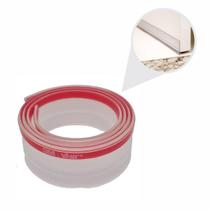 Veda Porta Adesivo Friso Rodo Maleável Ajustável 100cm Transparente