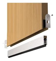 Veda Porta Automático Ajustável Em Alumínio 72 Cm De Embutir