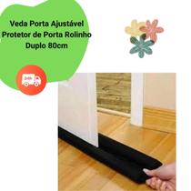 Veda Porta Duplo 80cm Protetor de Porta Impermeável Isolamento Acústico Térmico Insetos
