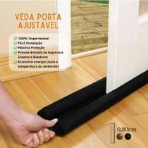 Veda porta duplo AJUSTAVEL rolinho, 80 cm, 90 cm e 100 cm, Impermeável Contra Insetos e Baratas - IMPERIO SHOP