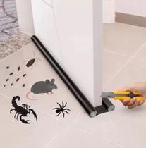 Veda Porta Duplo Impermeável Com 90cm Tecido ATLAS - Preto