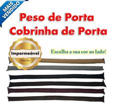 Veda Porta e Peso de Porta ++ de 01 Kilo - Cobrinha de porta - cobra * Impermeável * - Contra insetos e poeiras - Napa - PANAMI