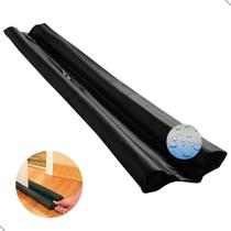 Veda Porta Impermeável Protetor Rolinho Contra Insetos Frestas Preto