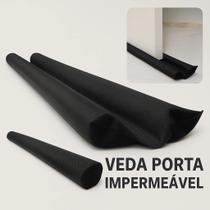 Veda Porta Protetor Rolinho 70, 80, 90, 100 e 120 cm Impermeável contra poeira e insetos Preto e Mar Veda Porta Protetor Rolinho 70, 80, 90, 100 e 120 cm Impermeável contra poeira e insetos Preto e Mar