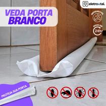 Veda Porta Rolinho Branco Protetor de Porta Contra Insetos Impermeável Proteção BemPrat Veda Porta Rolinho Branco Protetor de Porta Contra Insetos Impermeável Proteção BemPrat