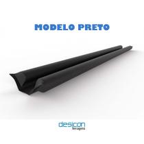 Veda Porta Rolinho Preto 90 cm Tradicional