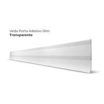Veda Porta Slim Protetor De Frestas Silicone Adesivo 3M Comfort Door Transparente 90cm