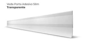 Veda Porta Slim Protetor De Frestas Silicone Adesivo 3M Comfort Door Transparente 90cm