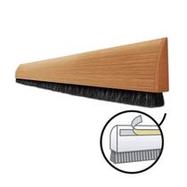 Veda Porta Vedante Insetos Poeira Madeira Clara Com Escova Veda Porta Vedante Insetos Poeira Madeira Clara Com Escova