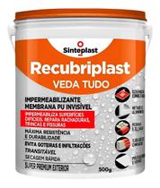 Veda Tudo 0,5kg Recubiplast Vedação Forte Durável Profissional