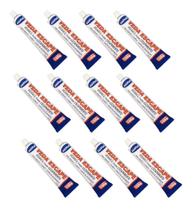 Vedação Adesivo Cola De Escapamento Carro Moto Caminhão 12un