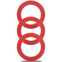 Vedação da válvula de descarga Hidnvefen Mansfield 210/211 em silicone, 3 peças Vedação da válvula de descarga Hidnvefen Mansfield 210/211 em silicone, 3 peças