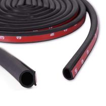 Vedação de borracha Weather Stripping GoldWheel em forma de D, 5 m, autoadesiva Vedação de borracha Weather Stripping GoldWheel em forma de D, 5 m, autoadesiva