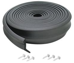 Vedação de porta de garagem de borracha M-D Building 274 cm preta