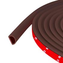 Vedação de porta Weather Stripping Protalwell Silicone 6,1 m marrom Vedação de porta Weather Stripping Protalwell Silicone 6,1 m marrom