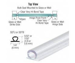 Vedação de vinil em bulbo para porta de chuveiro CRL, folga de 7/32" Vedação de vinil em bulbo para porta de chuveiro CRL, folga de 7/32"
