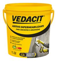 Vedacit Aditivo Impermeabilizante Para Reboco - Galao 3,6lt