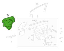 Vedador Forro Interno Porta Traseira Esquerda Cruze Original 95185053