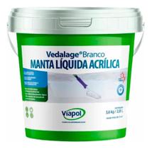 Vedalage Manta Líquida Acrílica Branca Impermeável 2,85lt 3,6kg Vedalage Manta Líquida Acrílica Branca Impermeável 2,85lt 3,6kg