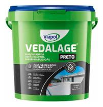 Vedalage Manta Líquida Preta 3,6lt Impermeabilizante Viapol