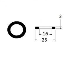 vedante 3/4 BORRACHA 25x16x3 mm para maquina lavar etc - 101706