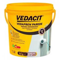 Vedapren Pintura Impermeável para Paredes e Fachadas Externas Banco Vedacit 3,6kg