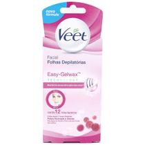 Veet Cera Fria Facial Peles Normais E Secas com 12 Folhas