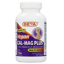 Vegan, Cal-Mag Plus 90 Tab da Deva Vegan Vitamins (pacote com 2)