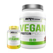 Vegan Protein 500G+ Multivitamins Foods 90 Cápsulas - Brn Foods