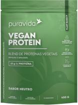 Vegan Protein Neutro- Pura Vida- 450g- Proteínas Vegetais