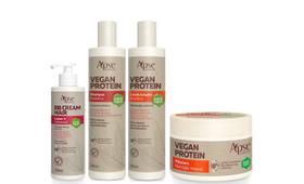 Vegan protein shampoo e cond e máscara e bb cream