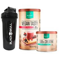 Vegan Tasty - 420G - Proteína Vegana + 100% Creatina Monohidratada - 300g - Nutrify + Coq. Black